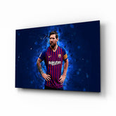 Messi Glass Wall Art.